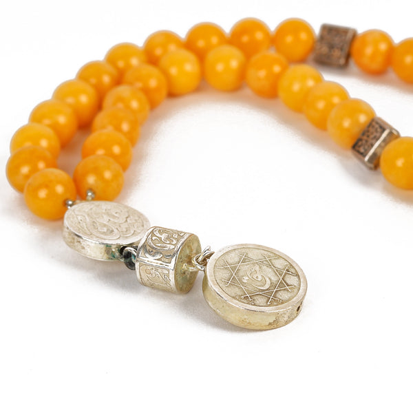 Yellow Jade Rosary