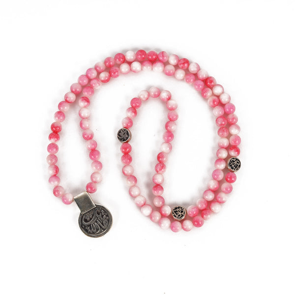 Pink Jade Rosary