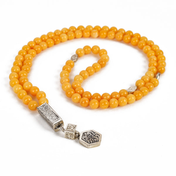 Yellow Jade Rosary