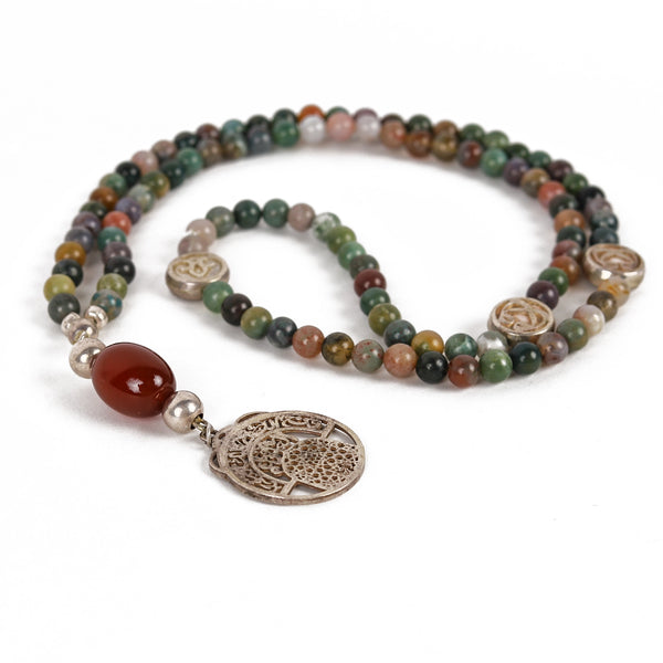 Moss Agate and Brown Agate Rosar