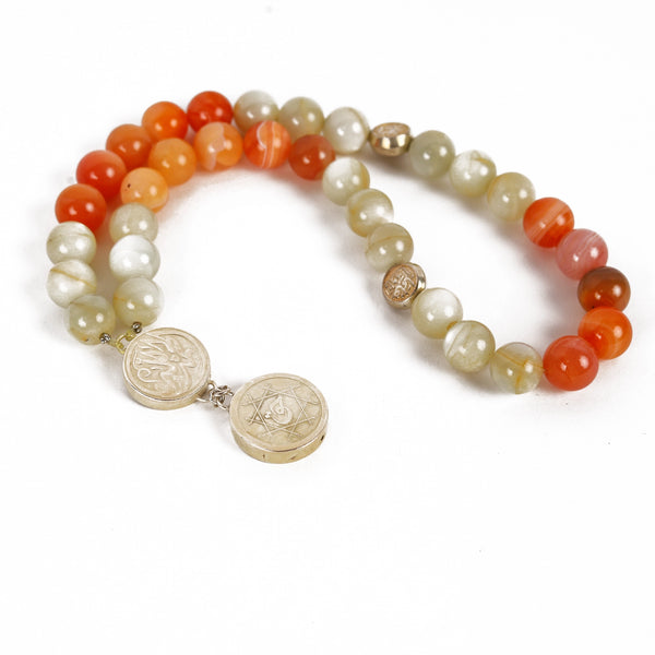 Moonstone Carnelian Rosary