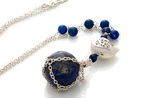 Necklace Lapis Lazuli, Silver 925