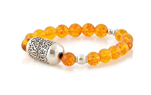 Bracelet Carnelian, Silver 925  وإن اكتفى غَيْري بِطيفِ خَيالِهِ،, فأنا الَّذي بوصالهِ لا أكتفي.