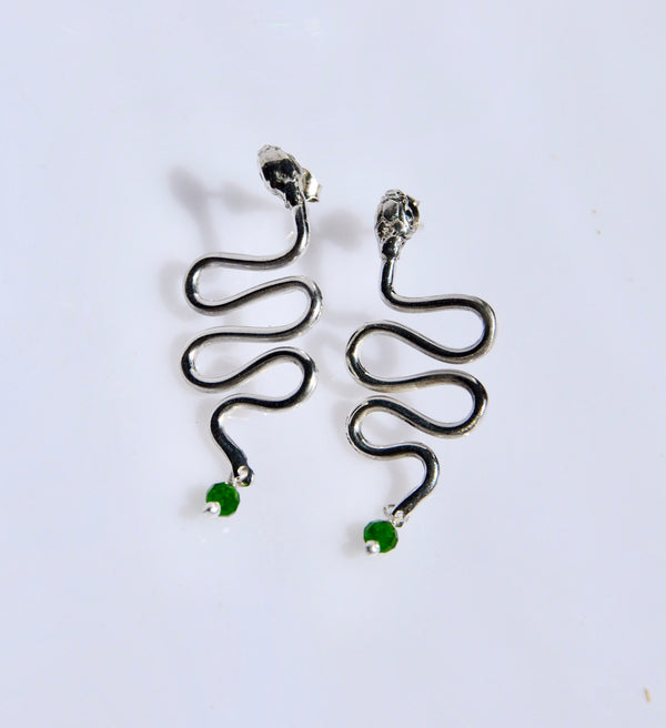 Dangling Snake Earrings