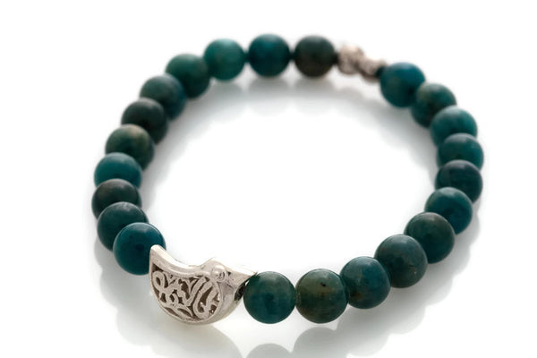 Bracelet Apatite, Silver 925