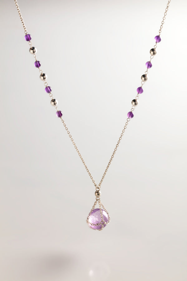 Chain Amethyst ball