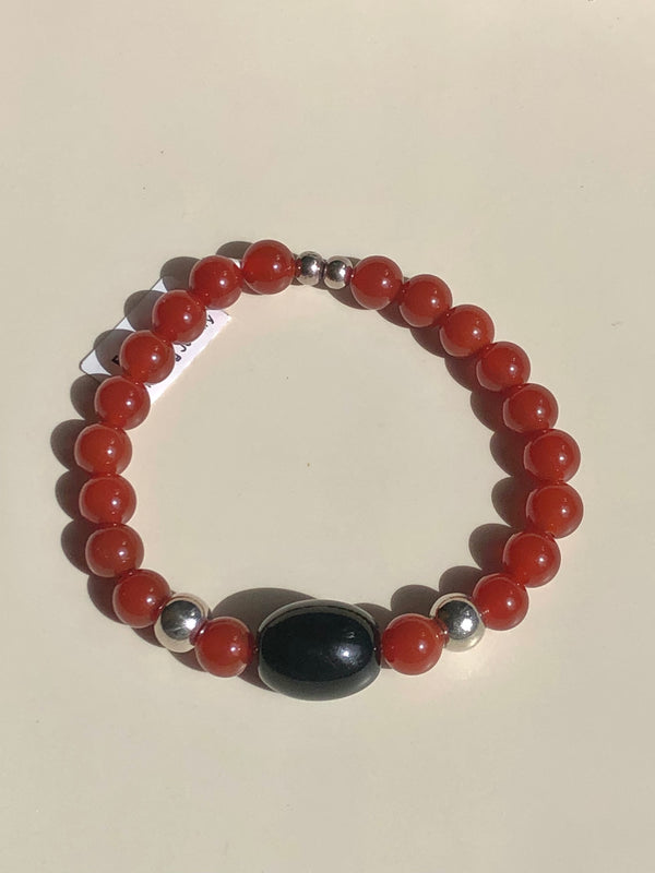 Agate & Onyx Bracelet