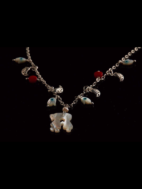 Coral and Mother of Pearl chain