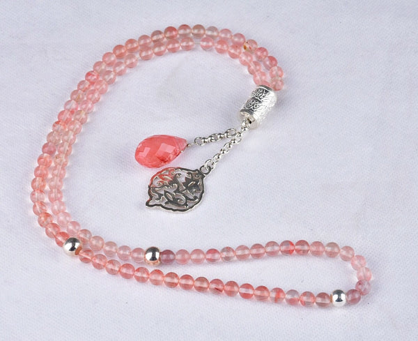 Cherry Quartz Rosary