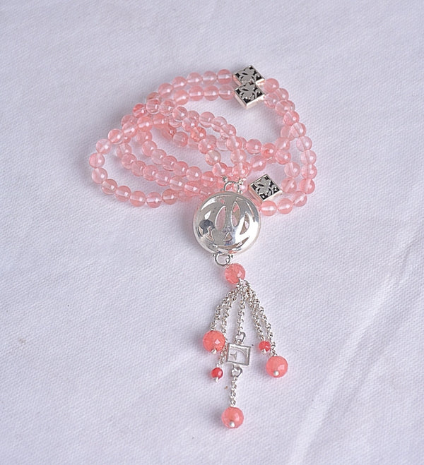 Cherry Quartz Rosary