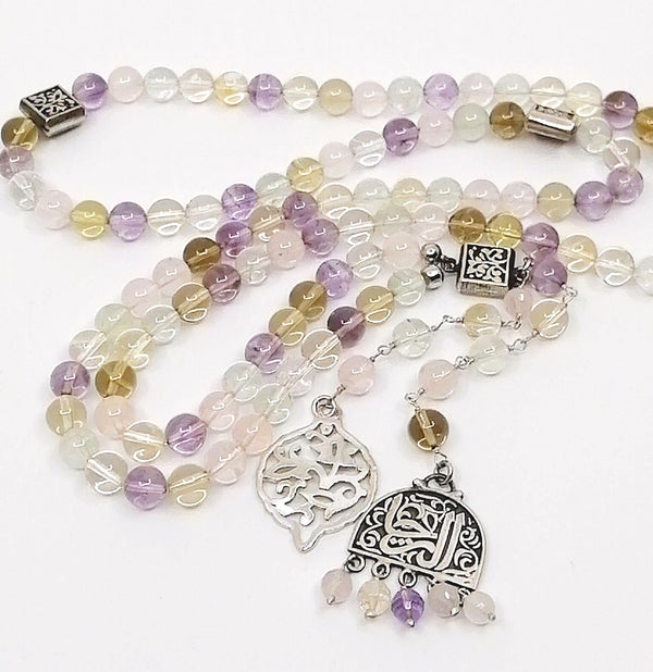 Quartz Tourmaline Rosary